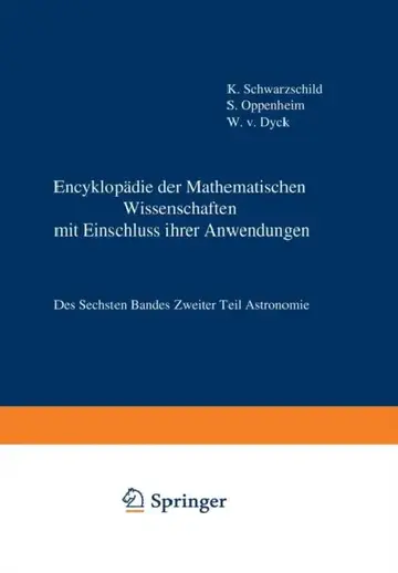 Cover of Encyklopädie Der Mathematischen Wissenschaften Mit Einschluss Ihrer Anwendungen