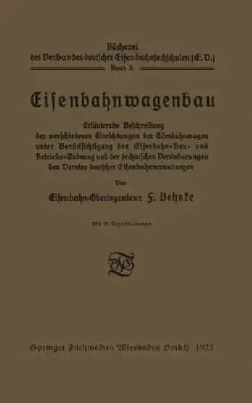 Cover of Eisenbahnwagenbau