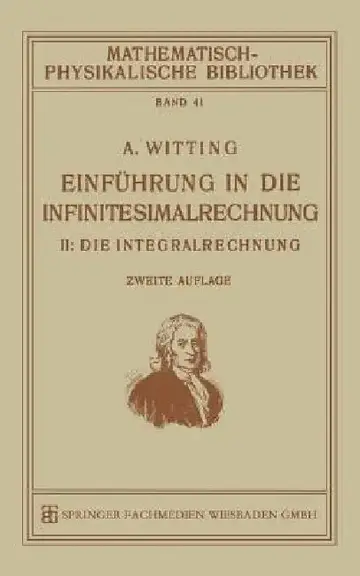 Cover of Einführung in Die Infinitesimalrechnung