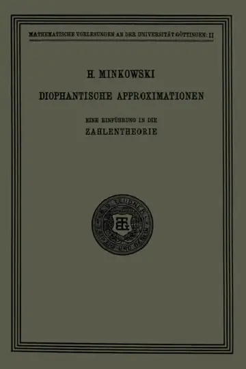 Cover of Diophantische Approximationen