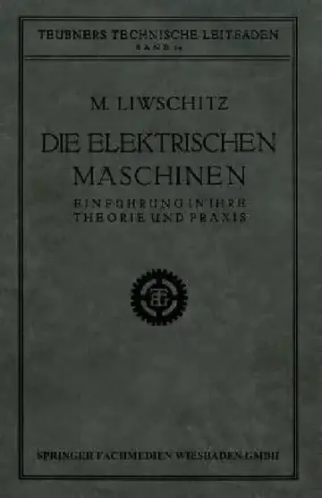 Cover of Die Elektrischen Maschinen