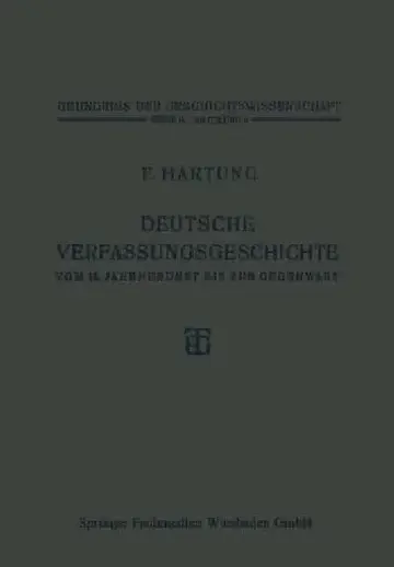 Cover of Deutsche Verfassungsgeschichte Vom 15. Jahrhundert Bis Zur Gegenwart