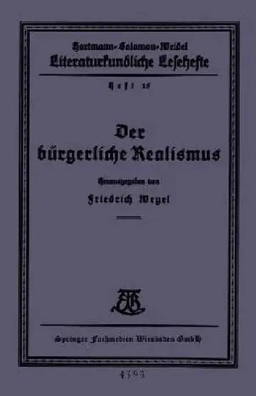 Cover of Der Bürgerliche Realismus