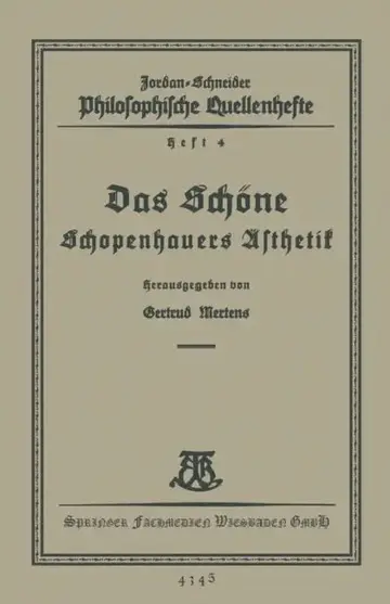 Cover of Das Schöne
