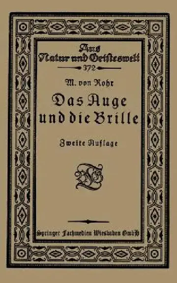 Cover of Das Auge Und Die Brille
