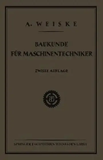 Cover of Baukunde Für Maschinentechniker