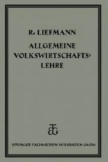 Cover of Allgemeine Volrswirtschaftslehre