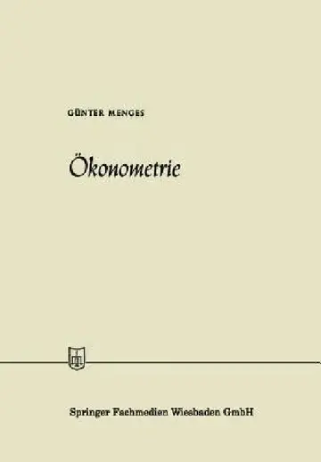 Cover of Ökonometrie