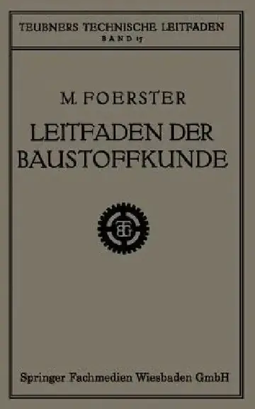 Cover of Leitfaden Der Baustoffkunde