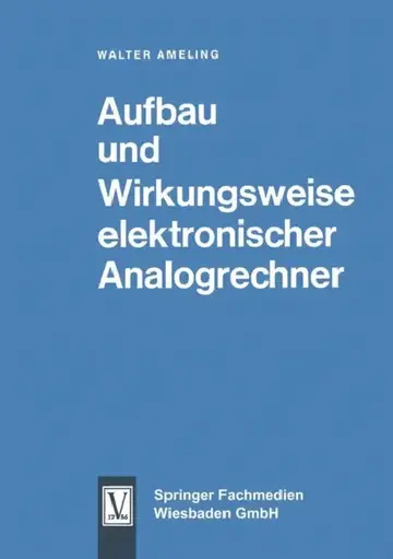 Cover of Aufbau Und Wirkungsweise Elektronischer Analogrechner