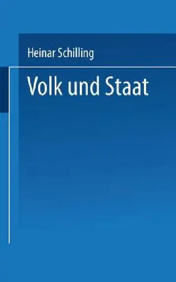 Cover of Volk Und Staat