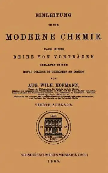 Cover of Einleitung in Die Moderne Chemie