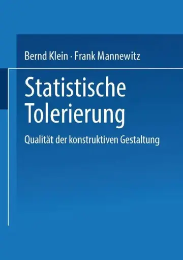 Cover of Statistische Tolerierung