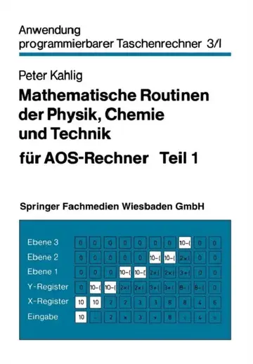 Cover of Mathematische Routinen Der Physik, Chemie Und Technik Für Aos-Rechner