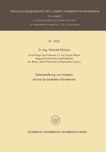Cover of Untersuchung Von Netzen Mit Veränderlichen Elementen