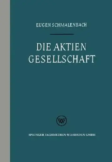 Cover of Die Aktiengesellschaft