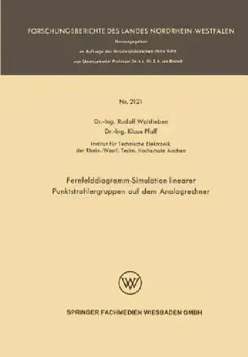 Cover of Fernfelddiagramm-Simulation Linearer Punktstrahlergruppen Auf Dem Analogrechner