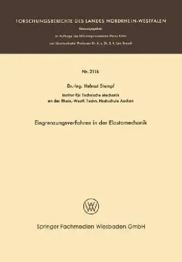 Cover of Eingrenzungsverfahren in Der Elastomechanik