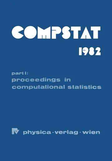 Cover of COMPSTAT 1982 5th Symposium held at Toulouse 1982