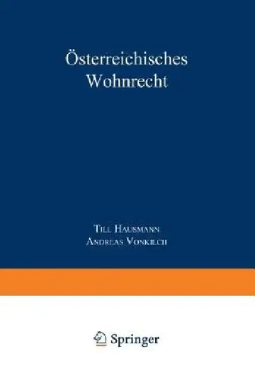 Cover of Österreichisches Wohnrecht