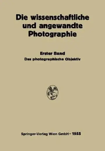Cover of Das Photographische Objektiv