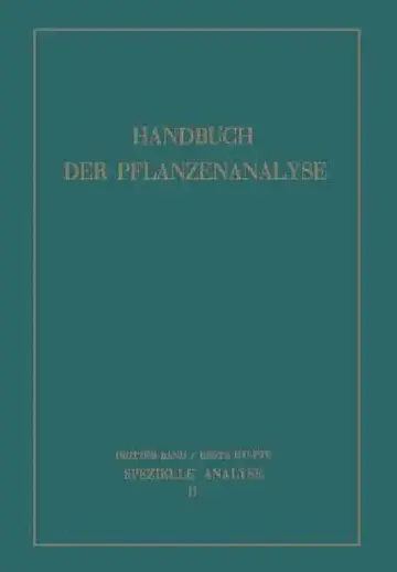 Cover of Spezielle Analyse