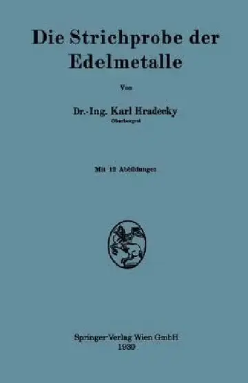 Cover of Die Strichprobe Der Edelmetalle