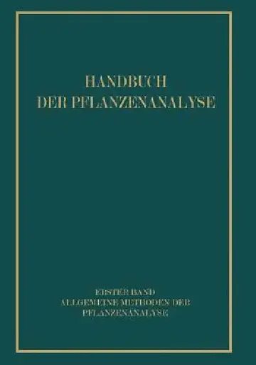 Cover of Allgemeine Methoden Der Pflanzenanalyse