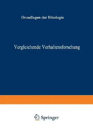 Cover of Vergleichende Verhaltensforschung