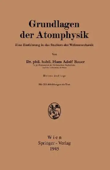 Cover of Grundlagen Der Atomphysik