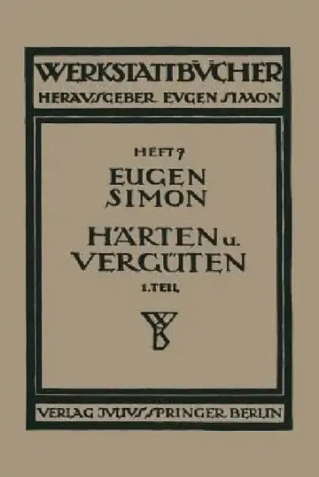 Cover of Härten Und Vergüten