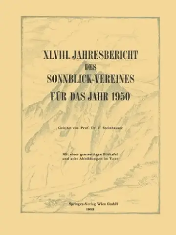 Cover of XLVIII. Jahresbericht des Sonnblick-Vereines für Das Jahr 1950