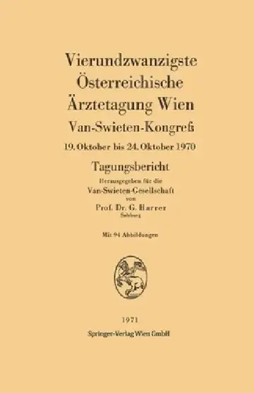 Cover of Vierundzwanzigste Österreichische Ärztetagung Wien