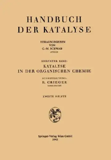 Cover of Katalyse in der organischen Chemie