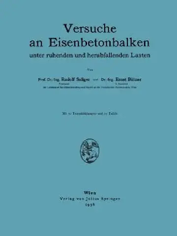 Cover of Versuche an Eisenbetonbalken