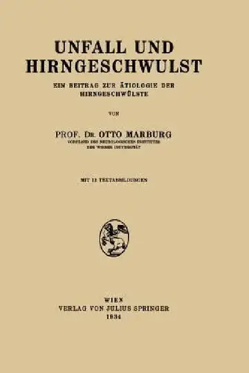Cover of Unfall Und Hirngeschwulst