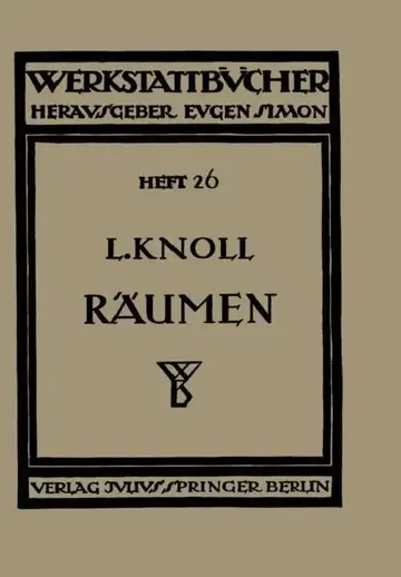 Cover of Räumen
