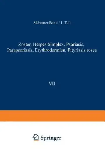 Cover of Zoster - Herpes Simplex - Psoriasis Parapsoriasis - Erythrodermien Pityriasis Rosea