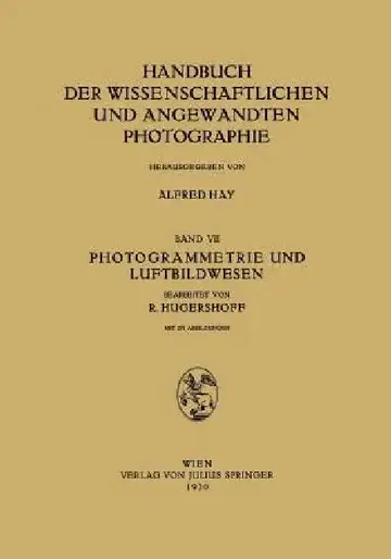 Cover of Photogrammetrie Und Luftbildwesen