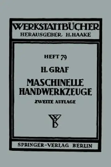 Cover of Maschinelle Handwerkzeuge