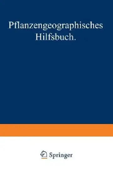 Cover of Pflanzengeographisches Hilfsbuch