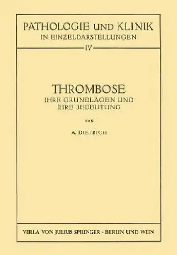 Cover of Thrombose
