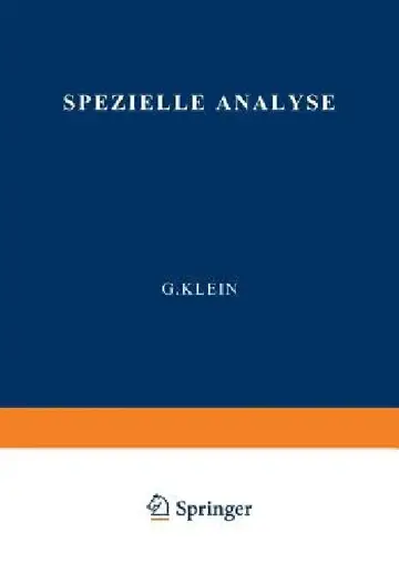 Cover of Spezielle Analyse