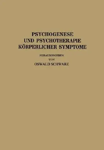 Cover of Psychogenese Und Psychotherapie Körperlicher Symptome