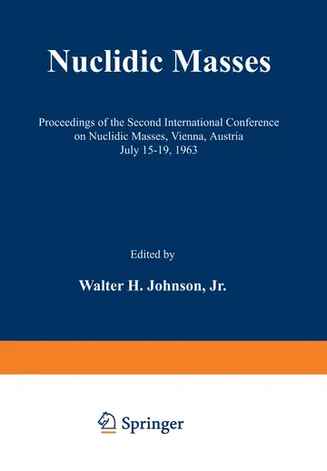 Cover of Nuclidic Masses