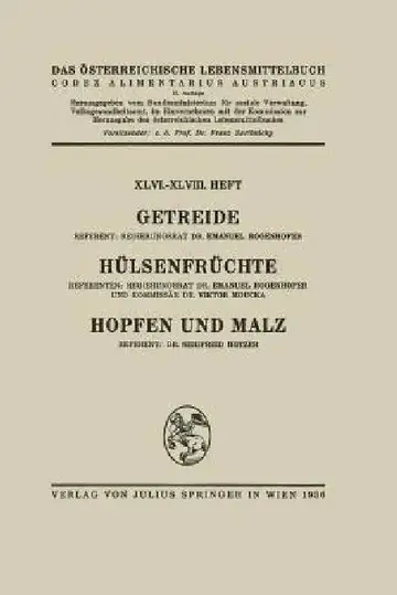 Cover of Getreide / Hülsenfrüchte / Hopfen Und Malz