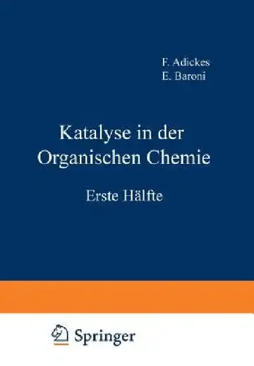Cover of Katalyse in Der Organischen Chemie