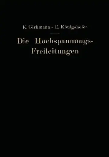 Cover of Die Hochspannungs-Freileitungen
