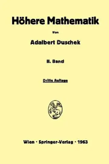 Cover of Vorlesungen Über Höhere Mathematik