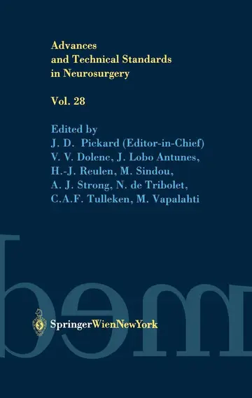 Cover of Advances and Technical Standards in Neurosurgery
